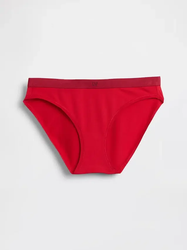 Organic Stretch Cotton Logo Bikini