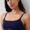 Organic Stretch Cotton Logo Bralette