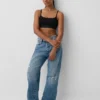 Organic Stretch Cotton Logo Bralette