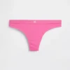 Organic Stretch Cotton Logo Thong