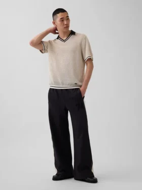 Ouigap Mesh Polo Sweater