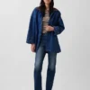 Oversized Denim Car Coat