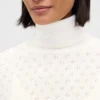 Oversized Pointelle Turtleneck