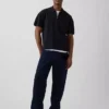 Oversized Quarter-Zip Pocket Polo Sweater