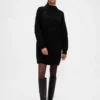 Oversized Turtleneck Mini Sweater Dress