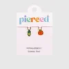 Pierced Co Pea Pod / Tomato Charms for Huggie Earrings