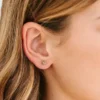 Pierced Co Tiny Classic Flower Screwback Earrings