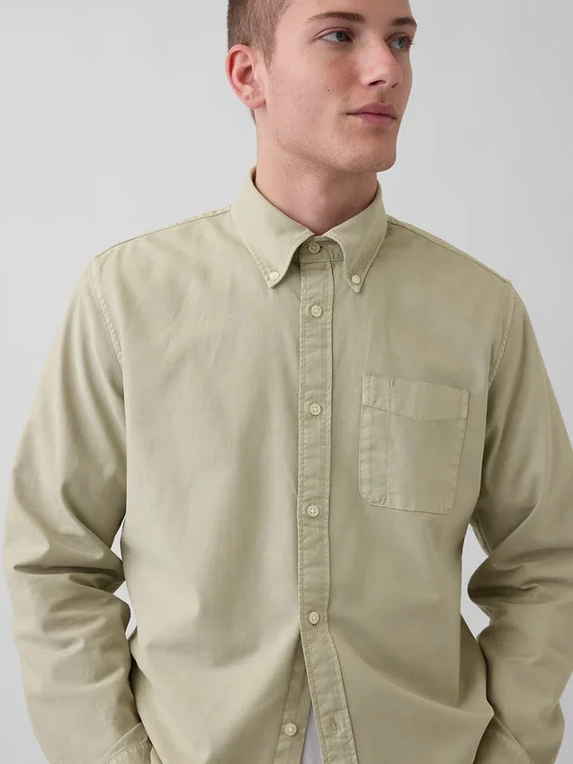 Plaid Oxford Button-Down Shirt