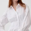 Pleated Mini Shirtdress
