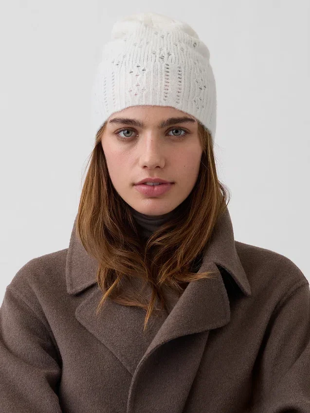 Pointelle Beanie
