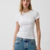 Pointelle Crewneck T-Shirt