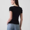 Pointelle Crewneck T-Shirt