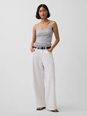 Pointelle Crop Cami