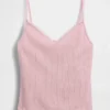 Pointelle Lettuce-Hem Pj Cami