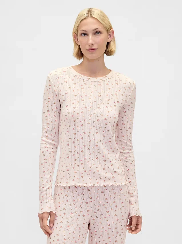 Pointelle Pj Top