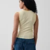 Pointelle Shell Tank Top