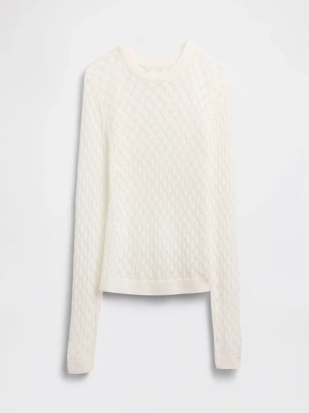 Pointelle Sweater