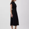 Poplin Cinched Midi Shirtdress