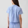 Poplin Crop Pj Shirt