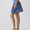 Poplin Drop-Waist Mini Skort