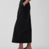 Poplin Easy Cargo Maxi Skirt