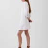 Poplin Henley Mini Dress