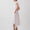 Poplin Midi Handkerchief Skirt