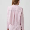 Poplin Oversized Crop Pj Shirt
