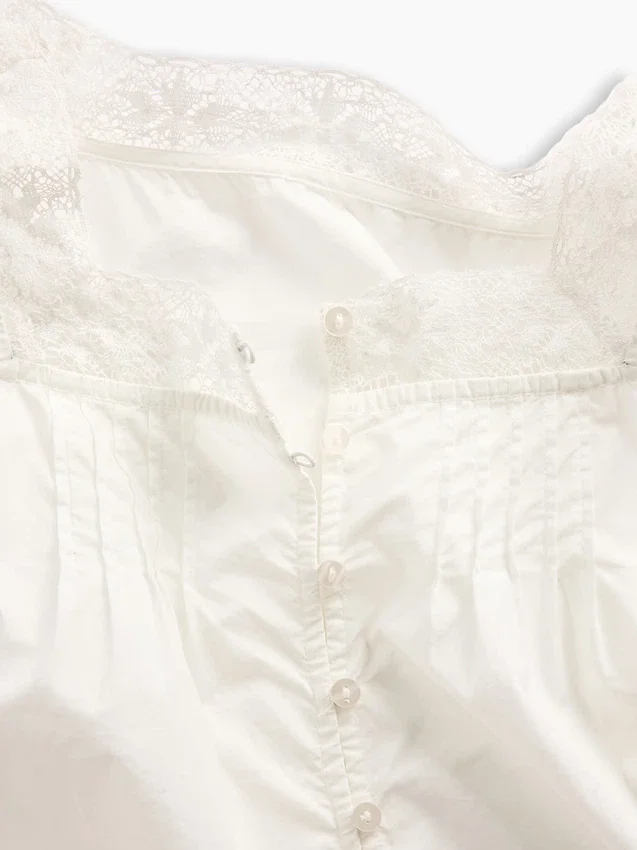Poplin Pintuck Shell Top