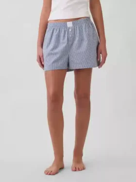 Poplin Pj Boxer Shorts