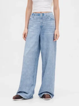 Printed Baggy Sweatpant Jeans