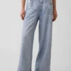 Printed Baggy Sweatpant Jeans