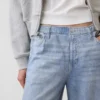 Printed Baggy Sweatpant Jeans