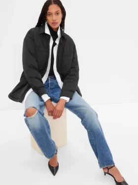 Puffer Shirt Jacket
