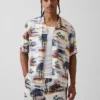 Relaxed Camp Collar Shirt