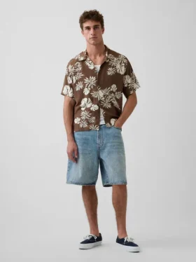 Relaxed Camp Collar Shirt