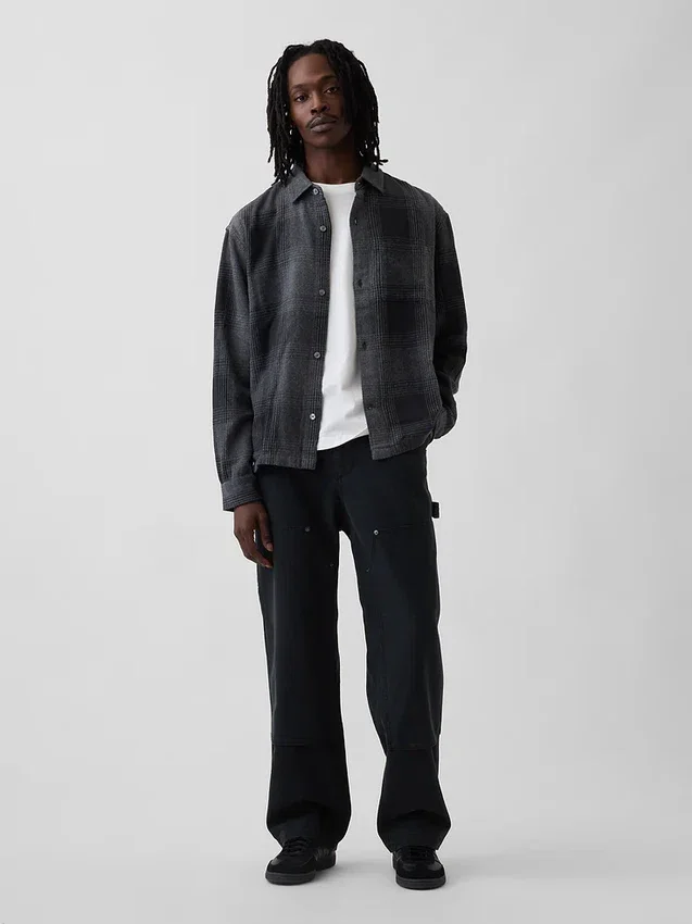 Relaxed Flannel Shirt