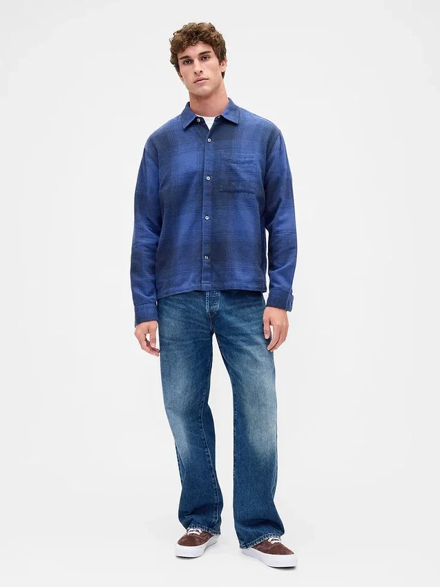 Relaxed Flannel Shirt