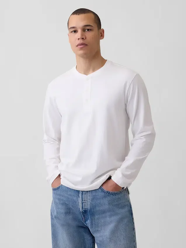 Relaxed Henley T-Shirt