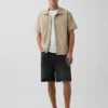 Relaxed Straight-Hem Utility Shirt