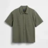 Relaxed Straight-Hem Utility Shirt
