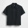 Relaxed Straight-Hem Utility Shirt