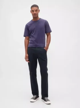 Relaxed Straight Utility Khakis