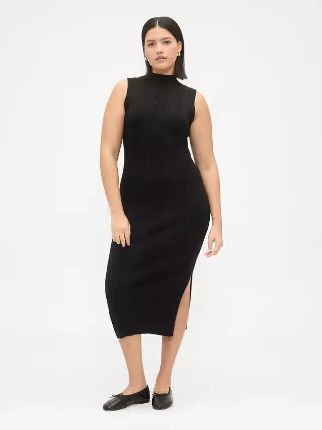 Rib Midi Sweater Dress