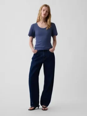 Rib Scoop T-Shirt