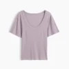 Rib Scoop T-Shirt