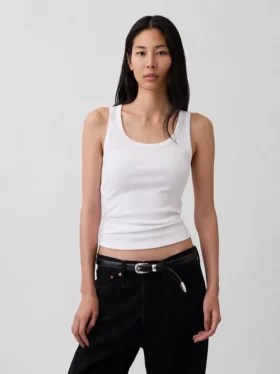 Rib Scoop Tank Top