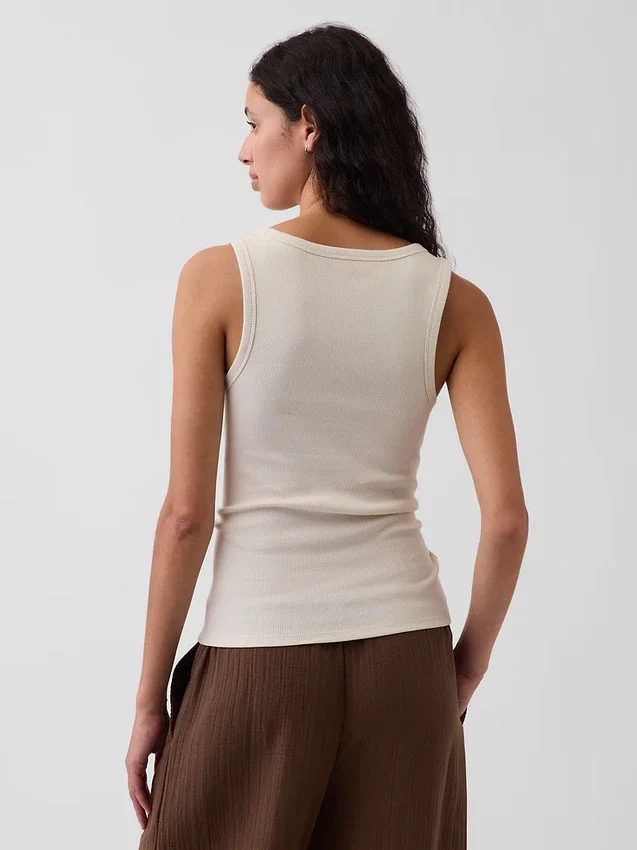 Rib Scoop Tank Top