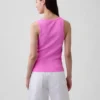 Rib Scoop Tank Top