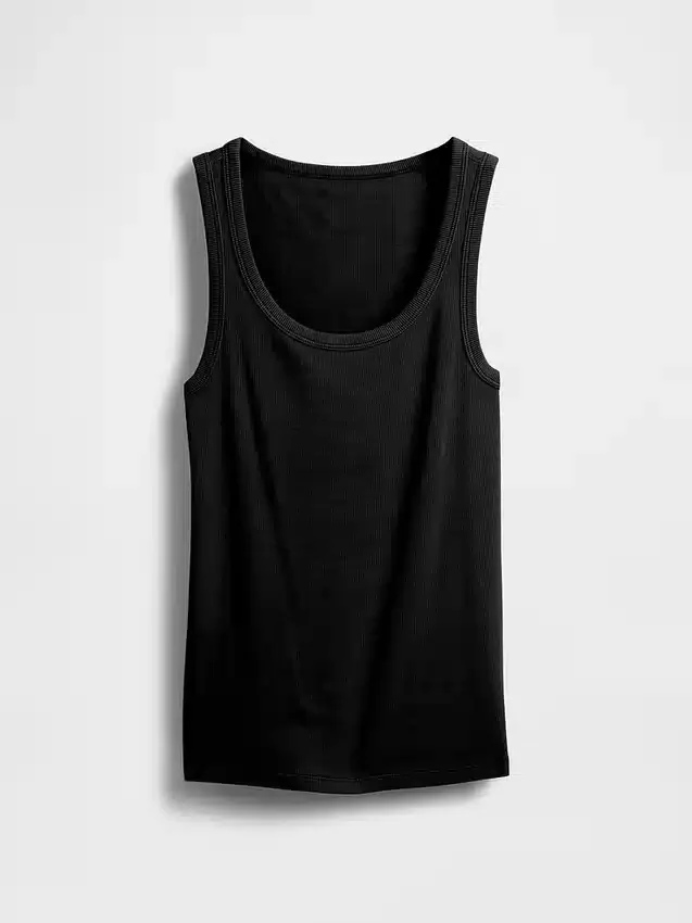 Rib Scoop Tank Top